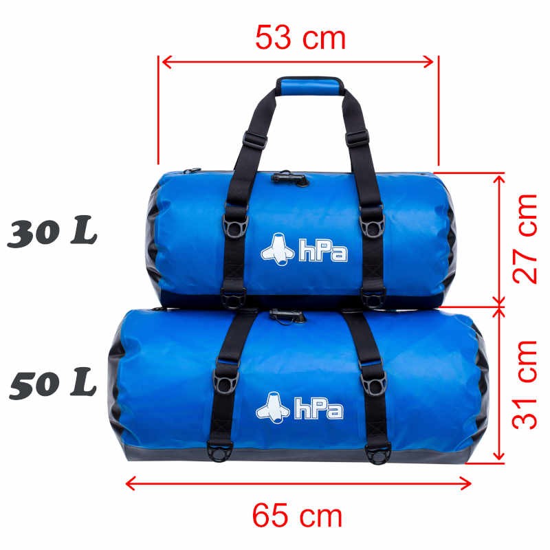 Afmetingen van Infladry Duffle HPA-tassen